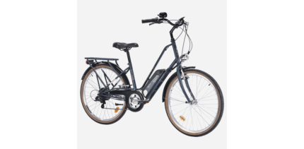 Vélo de ville électrique Nakamura adulte E CITY LTD BLEU NUIT MAT