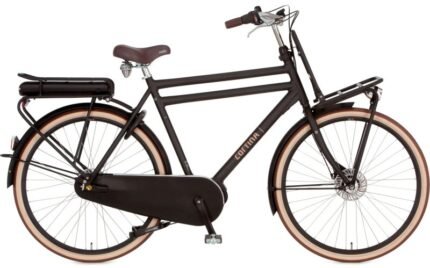 Vélo électrique de ville noir CORTINA E-U4 Moteur Central cadre haut
